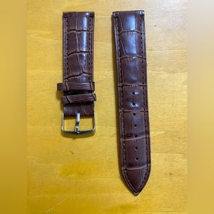 Leather watch strap 22mm